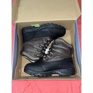 Weatherproof Mens Boots Size 9 Heritage Clint Brown Insulated Waterproof Winter